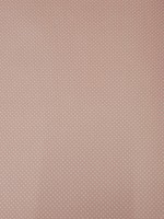 Ткань (хлопок 100%) на клеевой основе, цвет - мелкий розовый горошек на белом