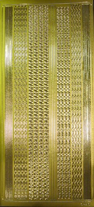 Объемные наклейки "Орнаменты", цвет - золото, (Нидерланды)