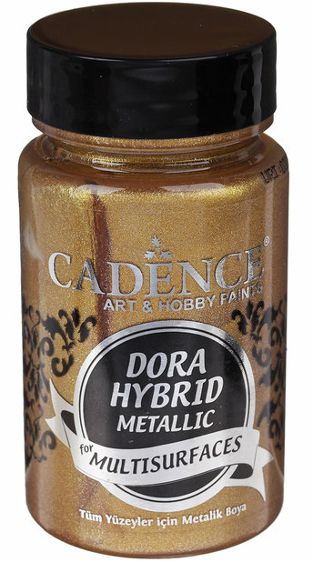 Краска металлик  акриловая многоповерхностная гибридная Dora  Cadence, 90 мл., цвет -  золото антик  