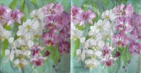 салфетка для декупажа, трехслойная, бумажная, 25х25 см., 1/2