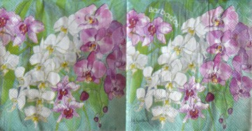 салфетка для декупажа, трехслойная, бумажная, 25х25 см., 1/2