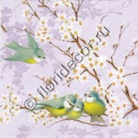 салфетка для декупажа, трехслойная, бумажная, 33х33 см., 1/2