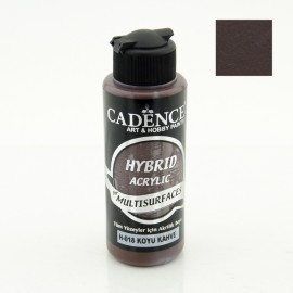 Краска  акриловая многоповерхностная гибридная  Cadence, цвет - темно-коричневый, 500 мл. 