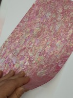 Гибкий прессованный натуральный перламутр, 14х24см., цвет - галиотис розовый