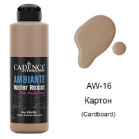 Водостойкая краска Cadence Ambiente Water Resist, цвет  - картон, 250мл + катализатор 10гр.      