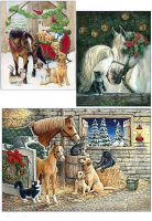Рисовая бумага Decor,  "Зимние лошадки"    