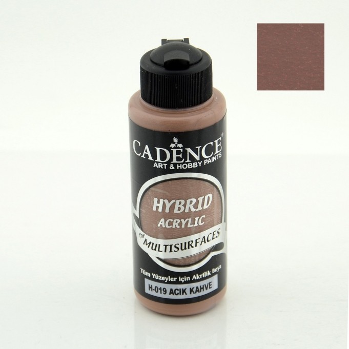 Краска  акриловая многоповерхностная гибридная  Cadence, цвет - светло-коричневый, 500 мл.