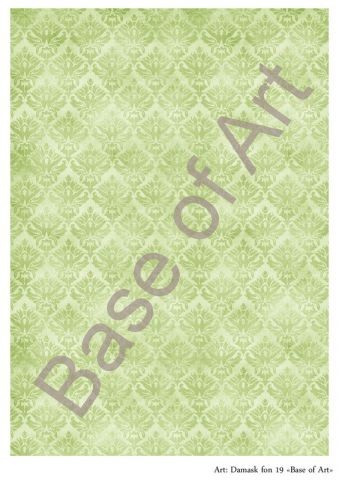 Декупажная карта Base Of Art "DAMASK FON" №19, А4   