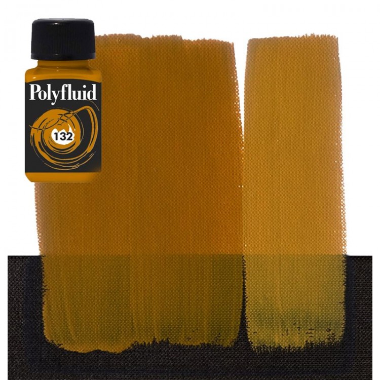 Краска акриловая Maimeri "PolyFluid",  цвет - охра желтая