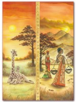 Войлочное полотно с напечатанным рисунком "Африка" , 50 х 70 см