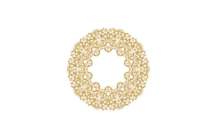 Трансфер - натирка декоративный  ''Ажурная салфетка'', цвет - золото, размер - 17 х 25 см. 