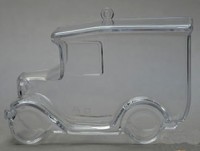 Фигурка из пластика прозрачная "автомобиль",  высота - 12 см. , производство - Германия