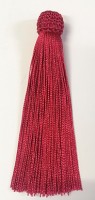 Кисточка декоративная, высота - 15 см., цвет - бордовый
