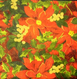 салфетка для декупажа, трехслойная, бумажная, 33х33 см., 1/4